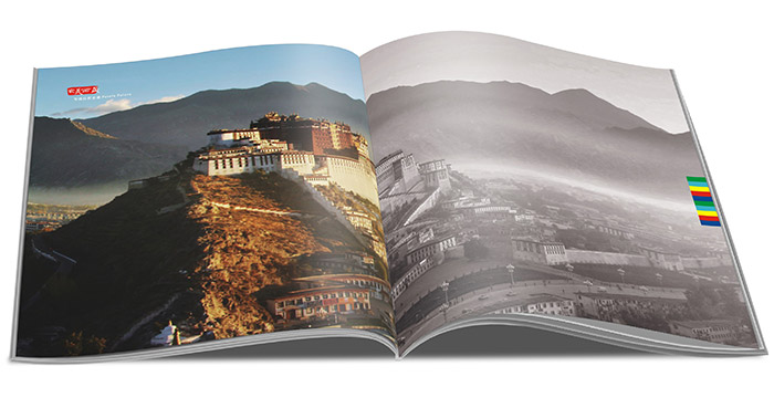 最美西藏画册内页设计1